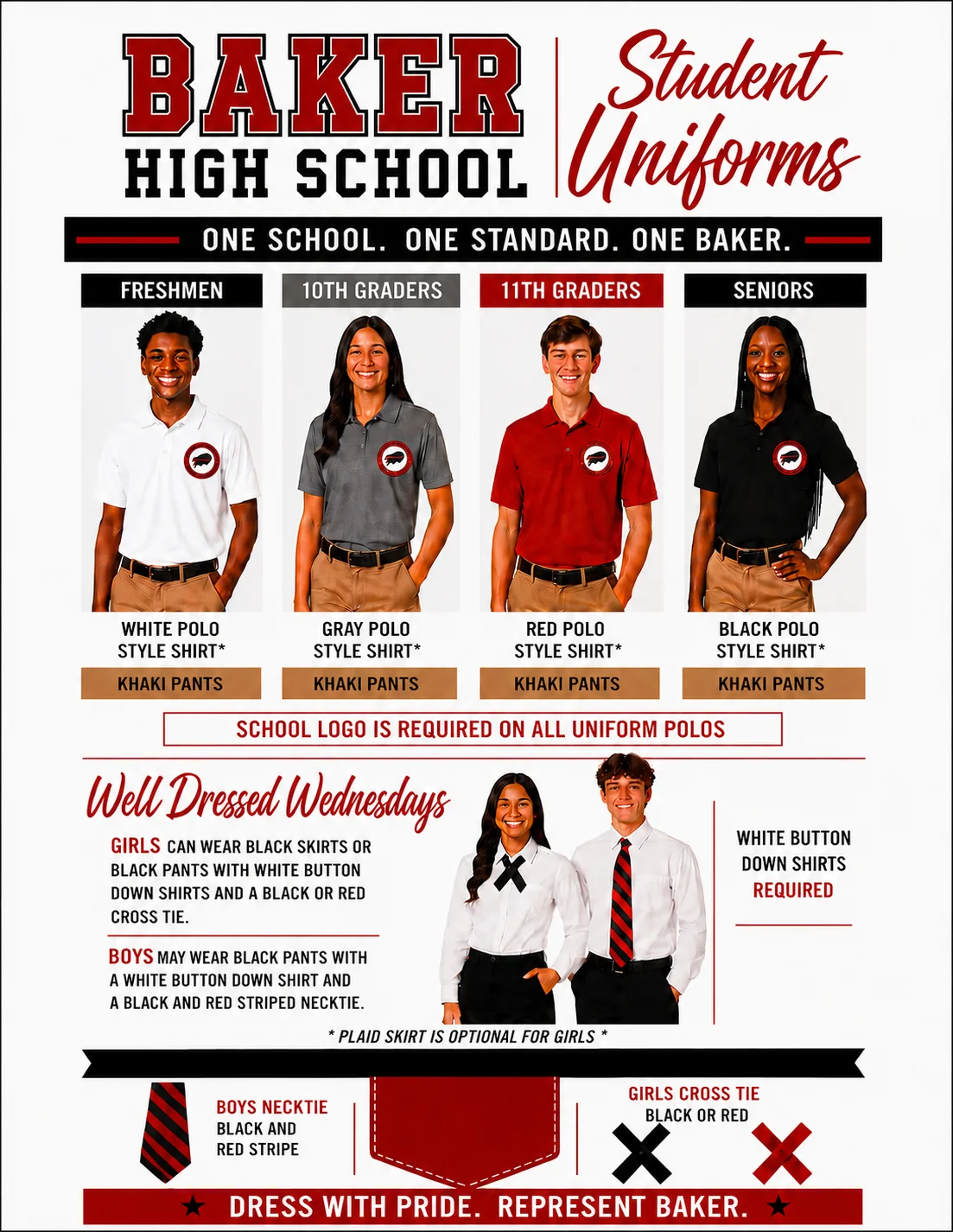 Graphic for Baker High Uniforms